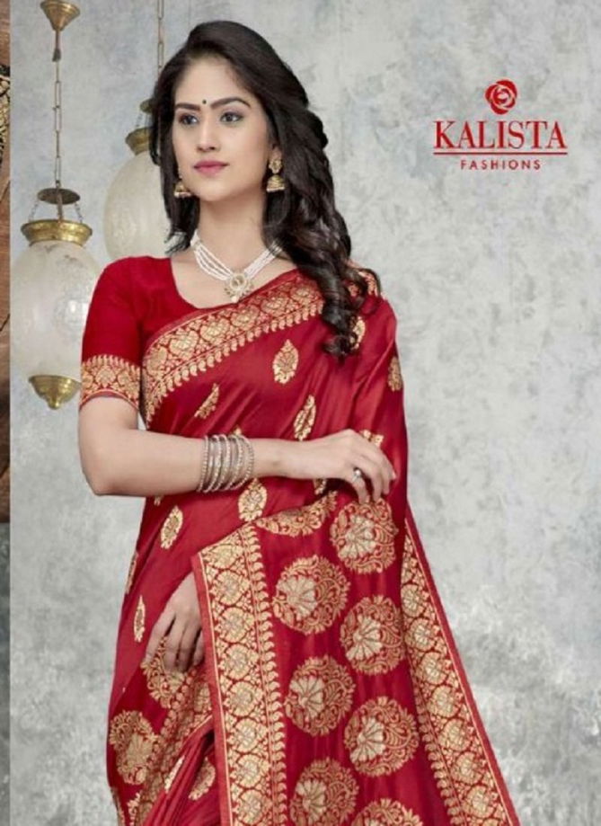 Kalista Shibani Latest Fancy Designer Banarasi Silk Festive Wear Saree Collectio